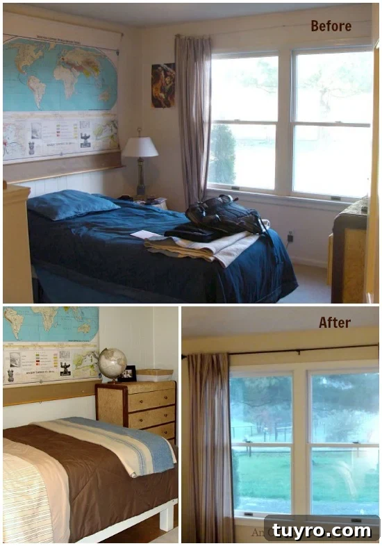 Teen Bedroom Reveal: Dramatic Room Makeover Transformation 3 Teen Bedroom Makeover Before-After.l - An Oregon Cottage