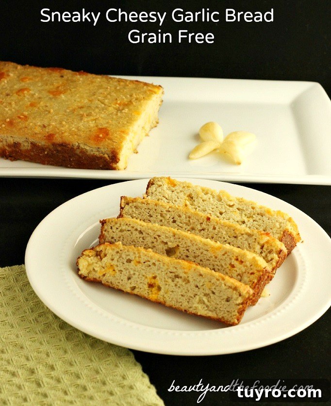 Sneaky Cheesy Garlic Bread- Grain Free, Low Carb and Gluten Free