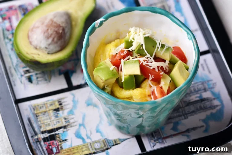 Omelette in a mug