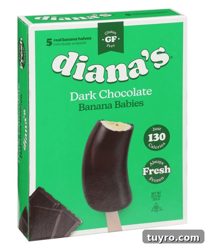 Box of dark chocolate banana bites