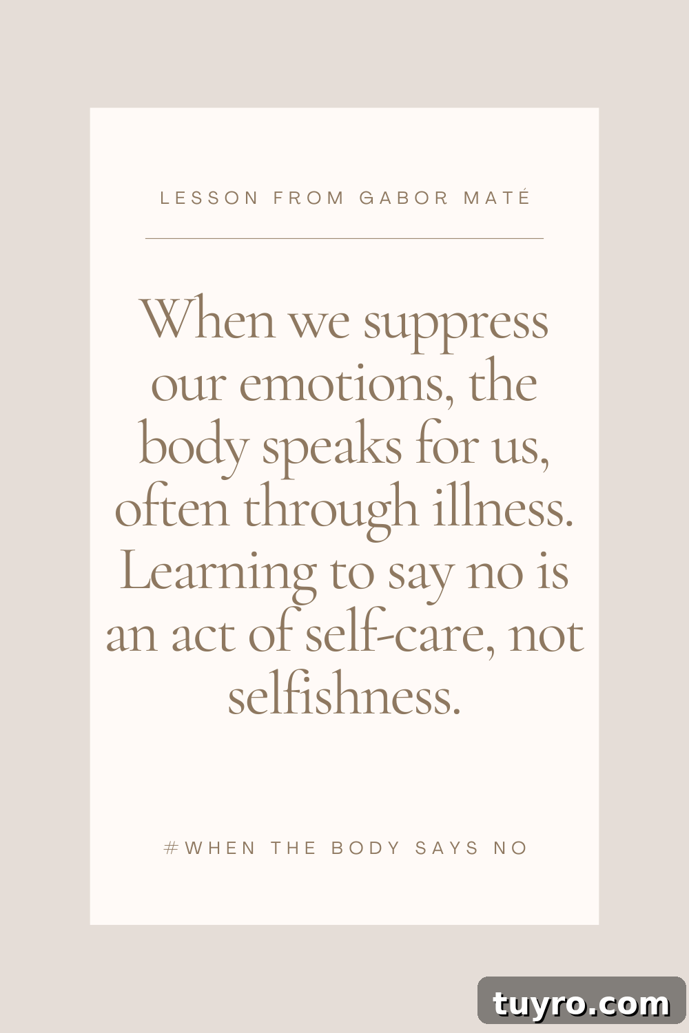 When Your Body Says No: The Hidden Costs of Stress 2 Inspired by Gabor Mate
