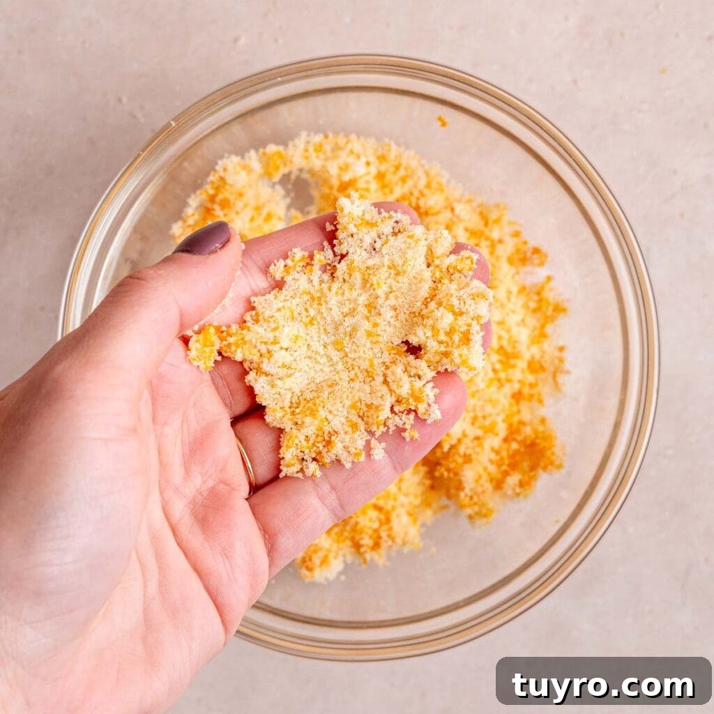 Honey Orange Shortbread Cookies — No-Chill Cut-Out Recipe 4 Sugar and orange zest rubbed together.