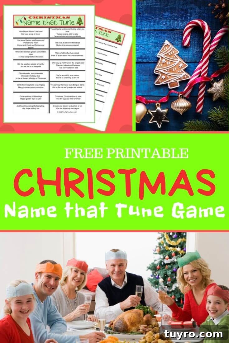 Printable Christmas Name That Tune Game and Holiday Party Games Collection 2 Christmas Name That Tune