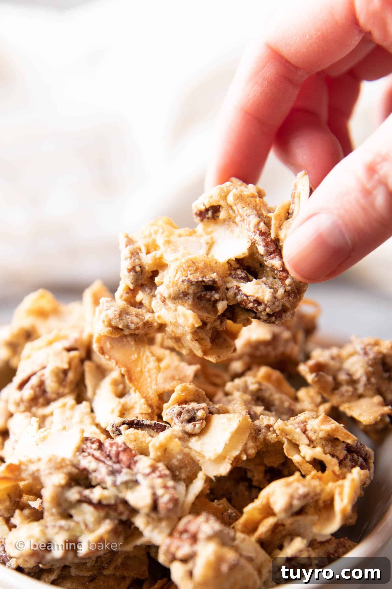 4-Ingredient Keto Granola: Low-Carb Homemade Recipe 3 Low carb keto granola with big clusters