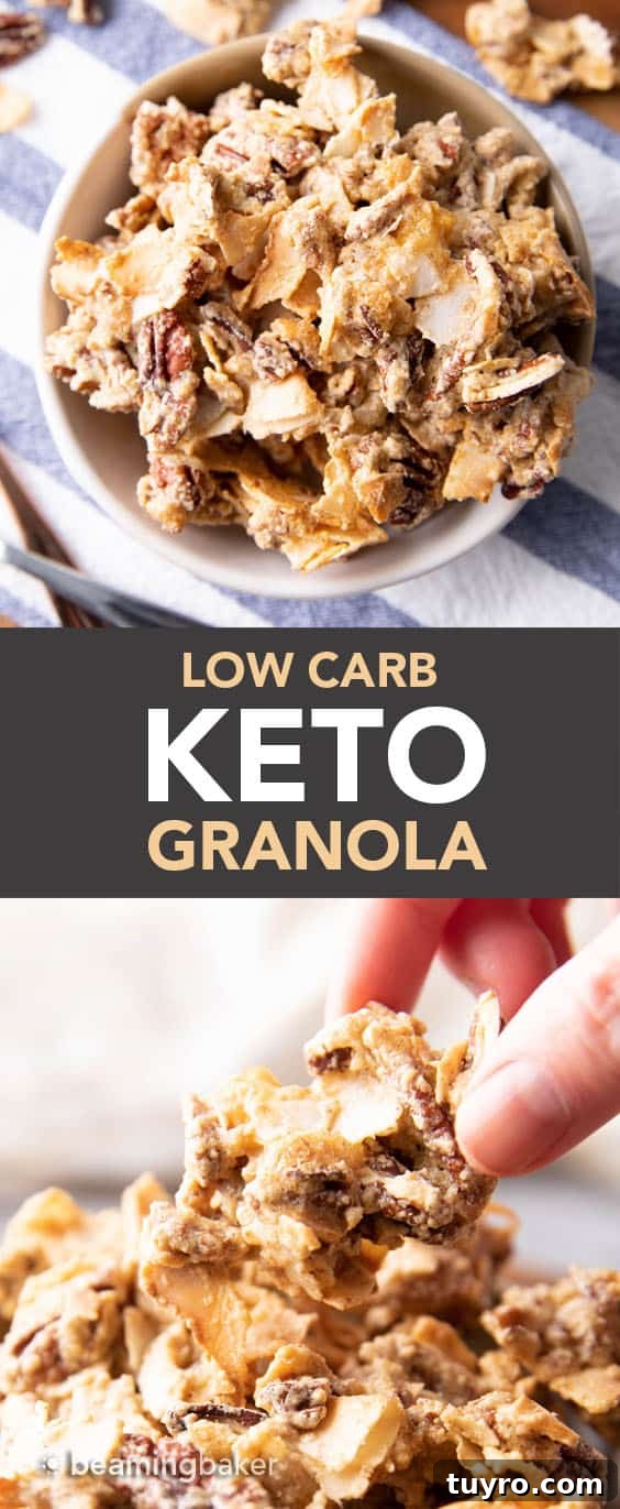 4-Ingredient Keto Granola: Low-Carb Homemade Recipe 5 Pin-worthy keto granola