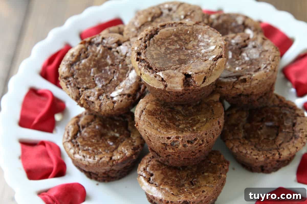Brownie Bites chocolate fudgy brownie bites on plate