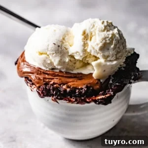 3-Ingredient Mug Cake Recipe Ready in Minutes 11 3 ingredient mug cake in a large white mug with a spoon.