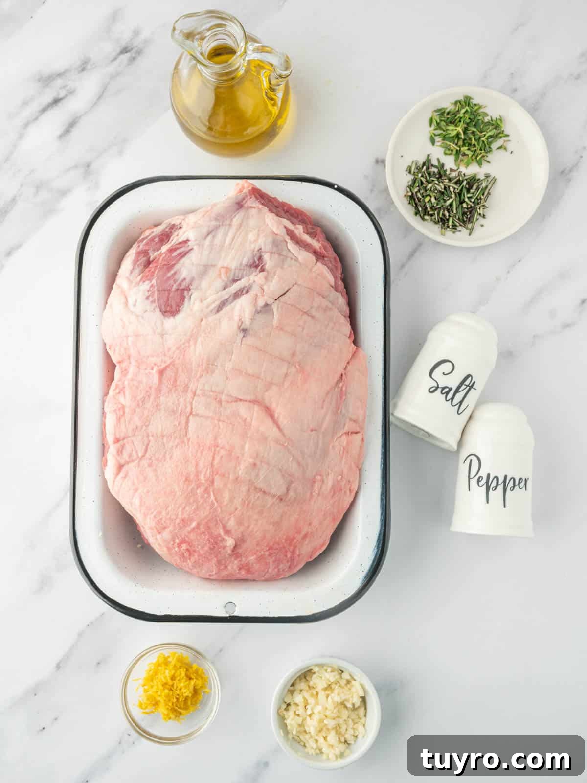 Boneless Leg of Lamb Roast Recipe: Tender, Juicy, Oven-Roasted 3 Ingredients needed for roasted garlic lamb.