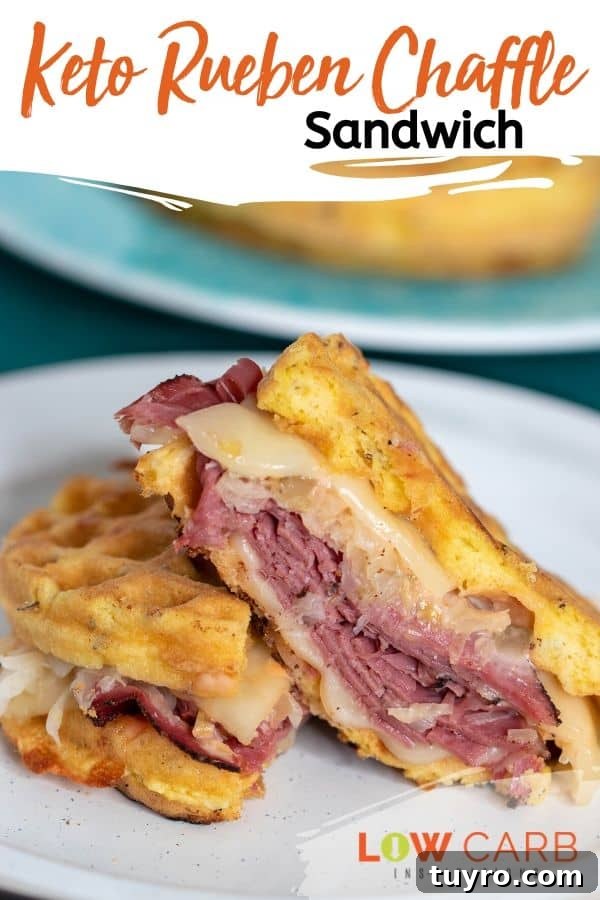 Low-Carb Reuben Chaffle Sandwich Recipe for Keto Fans 2 Low Carb Reuben Chaffle Sandwich