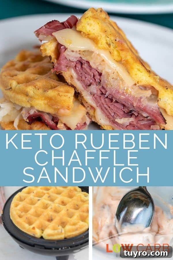 Low-Carb Reuben Chaffle Sandwich Recipe for Keto Fans 8 Low Carb Reuben Chaffle Sandwich