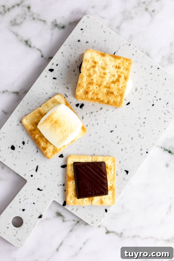 Air Fryer Smores Recipe 8 Finished air fryer s'mores.