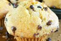 Bakery-Style Sour Cream Chocolate Chip Muffins Recipe