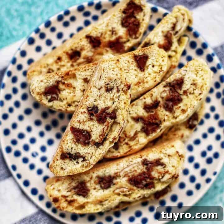 Chocolate Chip Almond Biscotti
