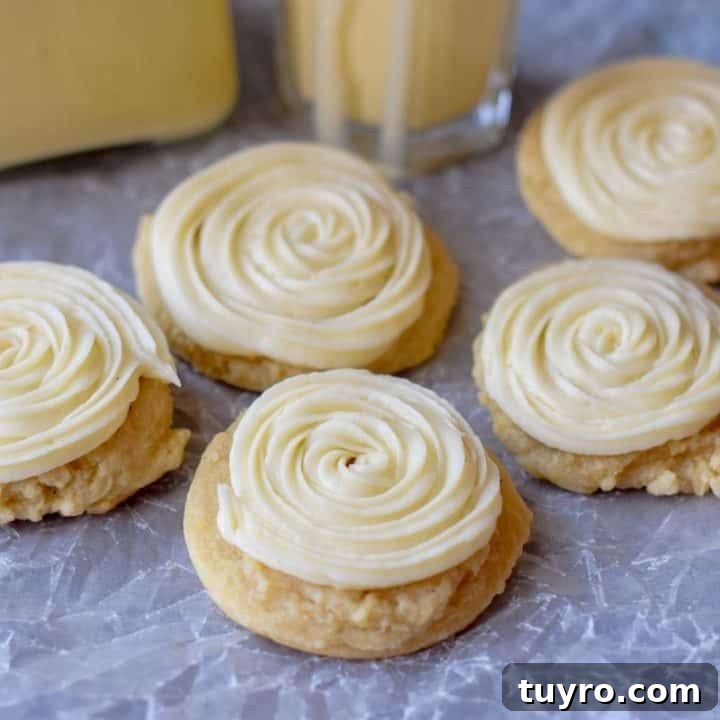 Eggnog cookies