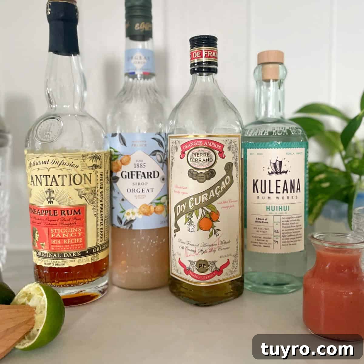 Guava Mai Tai Recipe: Tropical Rum Cocktail with Fresh Guava 3 guava mai tai ingredients.