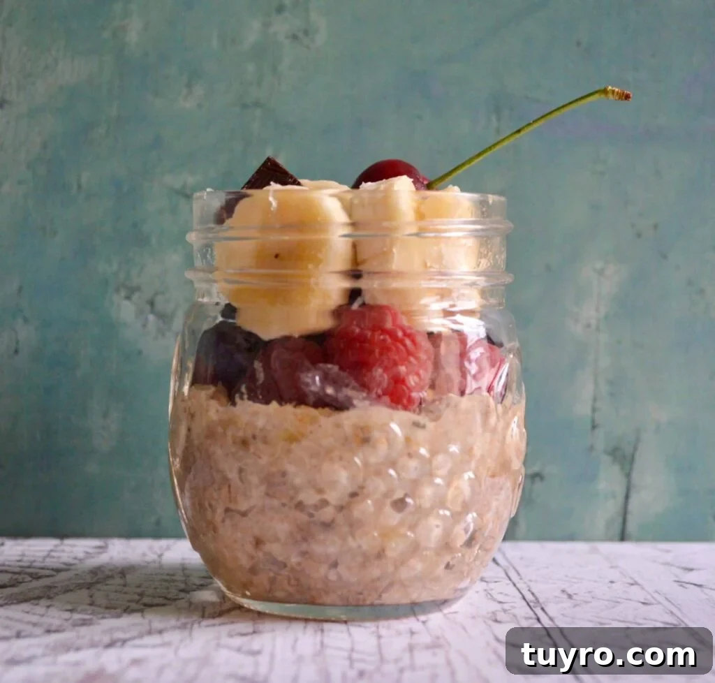 10 Gluten- and Dairy-Free Sweet Breakfast Recipes You’ll Love 3 banana split overnight oats