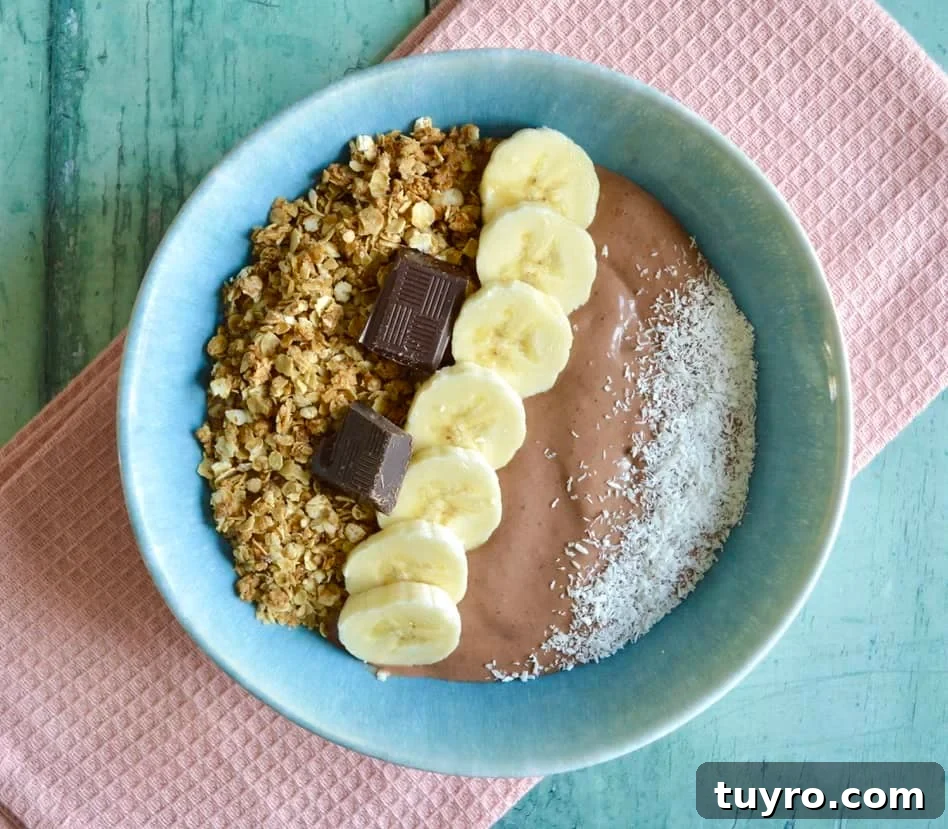 10 Gluten- and Dairy-Free Sweet Breakfast Recipes You’ll Love 10 chocolate coconut smoothie bowl