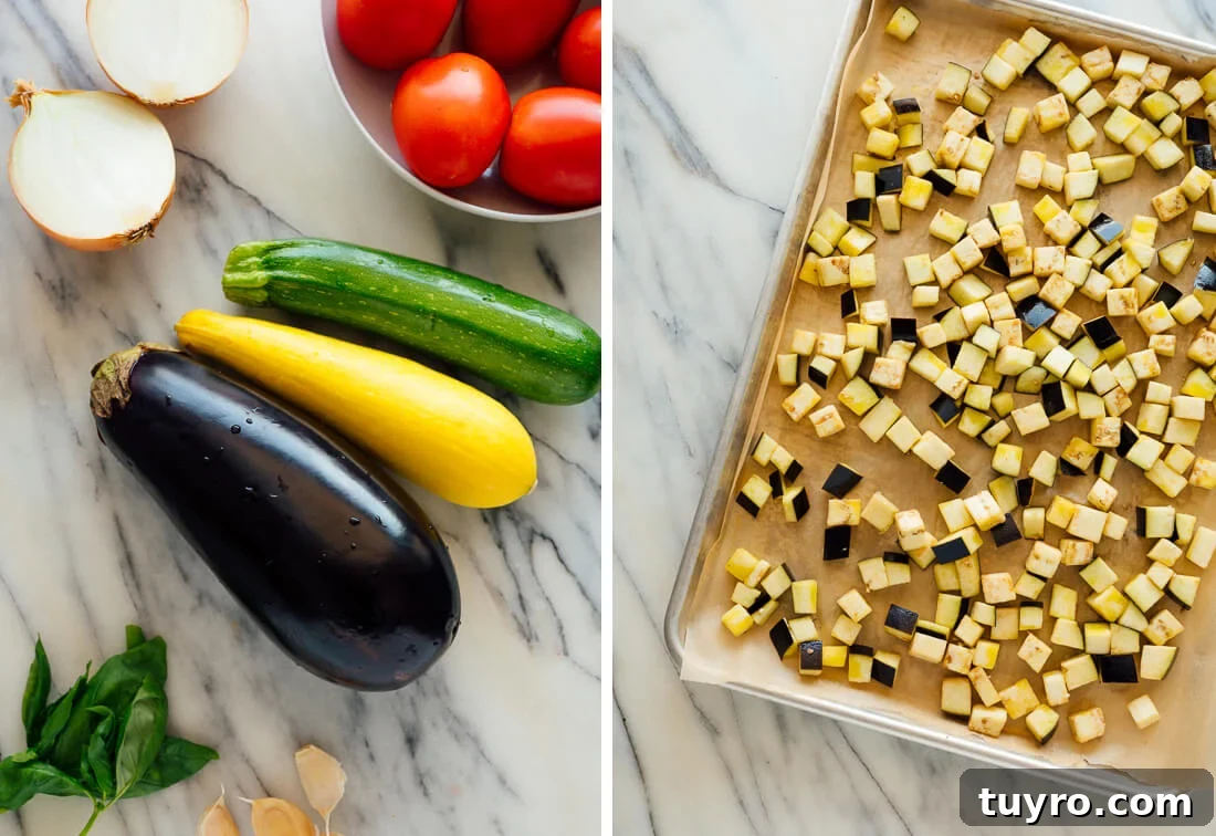 Classic French Ratatouille with Fresh Vegetables 3 ratatouille ingredients
