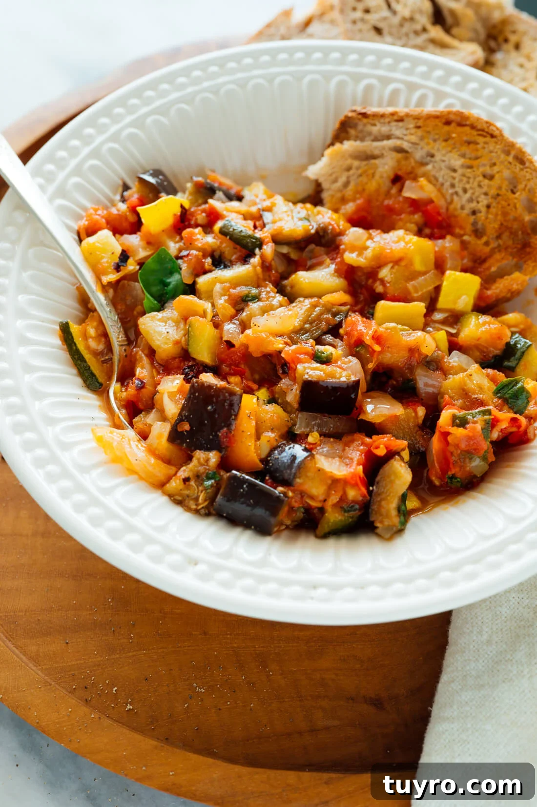 Classic French Ratatouille with Fresh Vegetables 10 ratatouille with bread