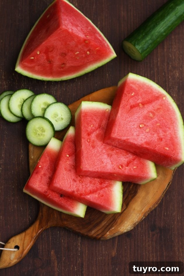 Refreshing and light watermelon gazpacho is a perfect vegan and raw summer soup. This easy recipe only takes 15 minutes to make!