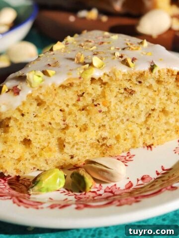 olive oil pistachio cake