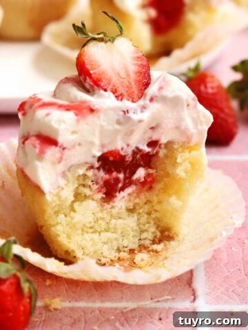 strawberry shortcake cupcakes