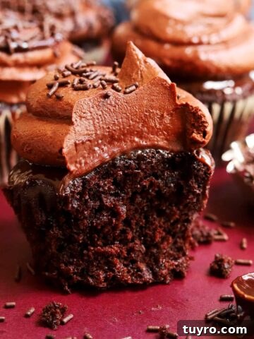 triple chocolate cupcakes