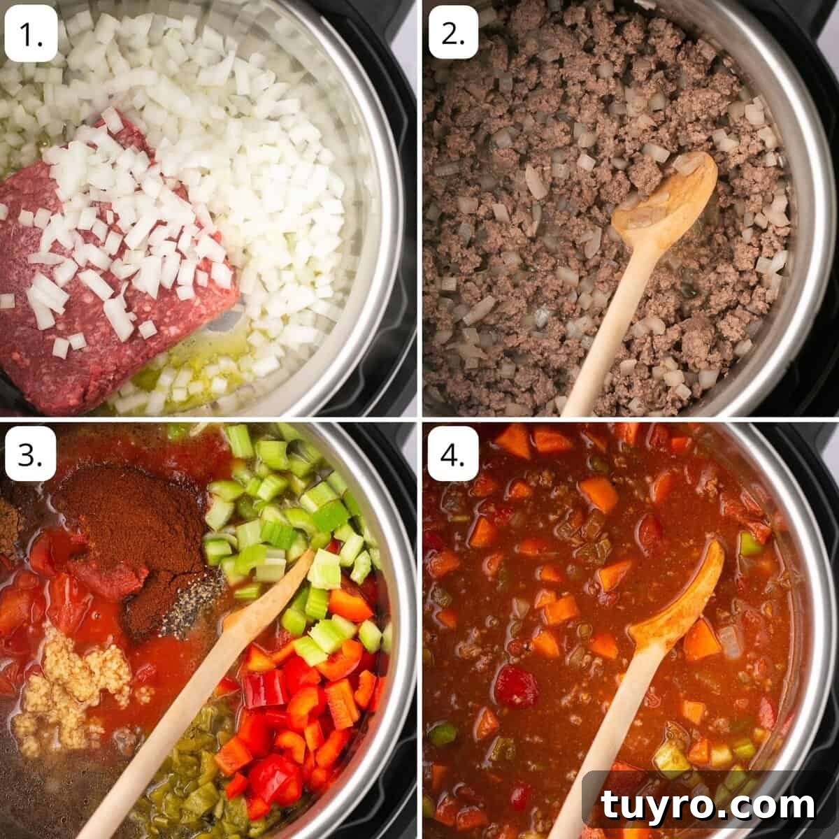 Hearty No-Bean Chili Recipe for Rich, Meaty Flavor 4 steps for making no bean chili