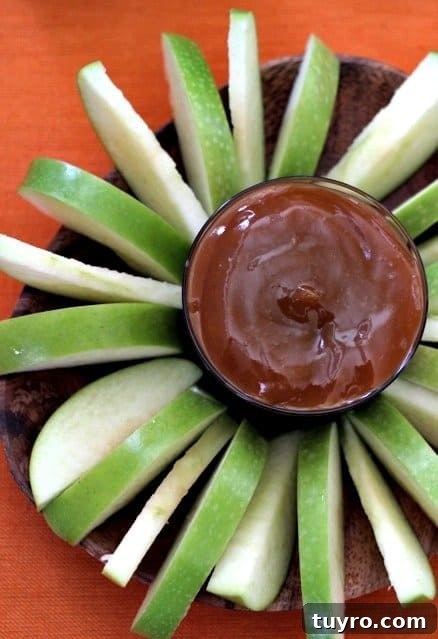 Bourbon Caramel Apple Dip Recipe 2 Bourbon Caramel Apple Dip with apples