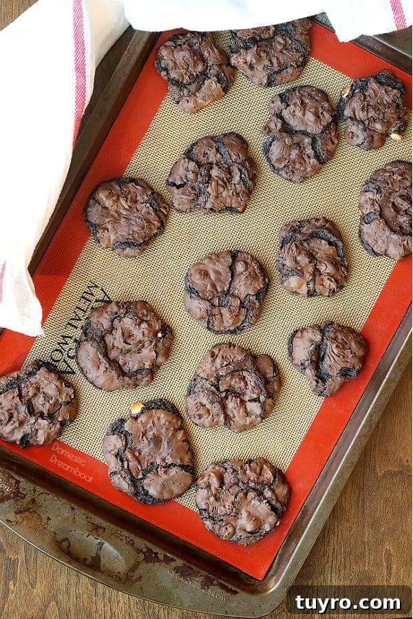 Homemade Eatmore Bars Recipe: Salted Chocolate-Caramel Squares 5 Flourless Triple Chocolate Cookies - Domestic Dreamboat #glutenfree #chocolate #cookies