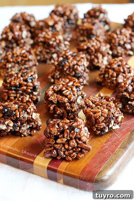 Homemade Eatmore Bars Recipe: Salted Chocolate-Caramel Squares 6 Chewy Chocolate Cherry Puffed Wheat Squares