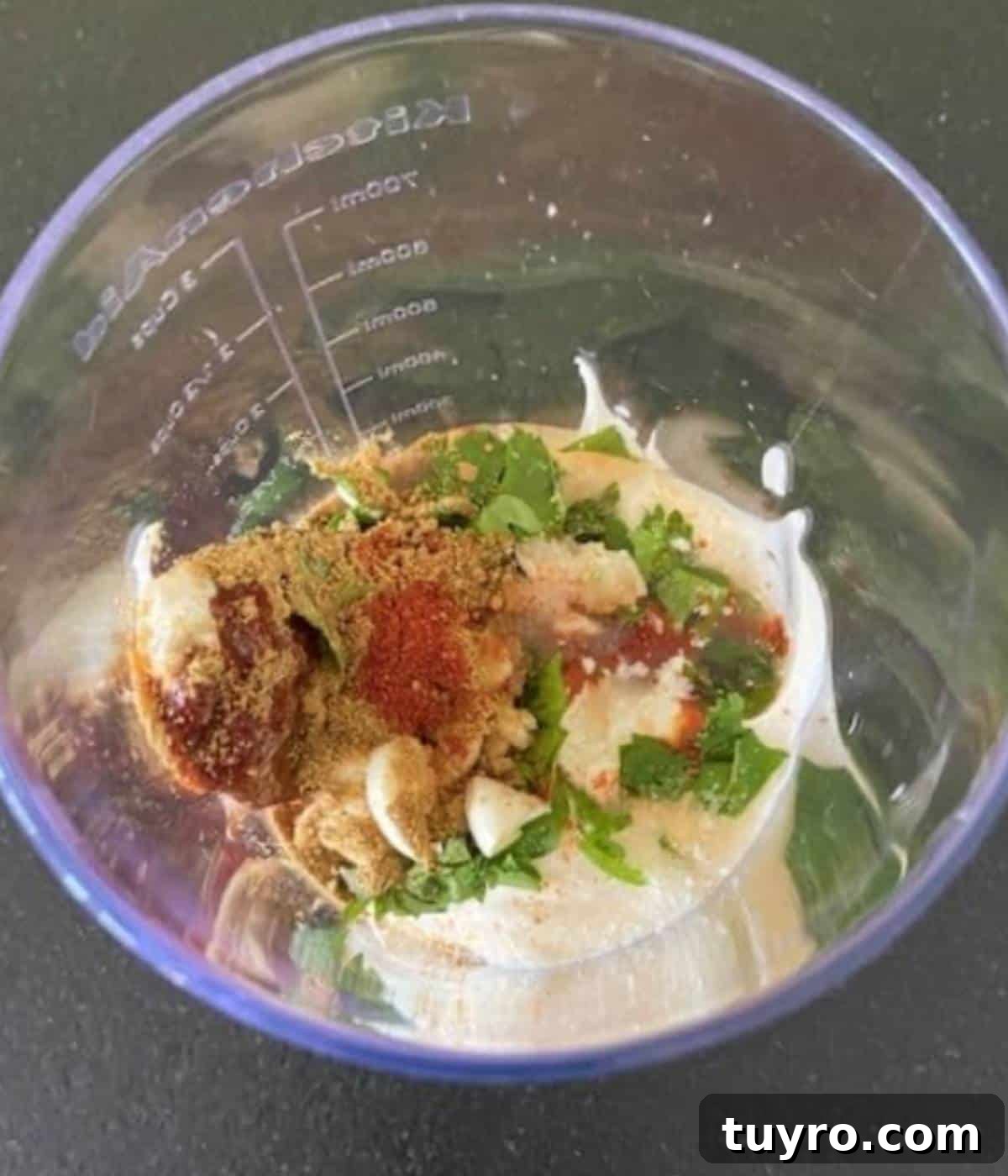 Quick Chipotle Lime Sauce Recipe — Ready in 5 Minutes 4 Chipotle Lime Sauce in immersion blender.