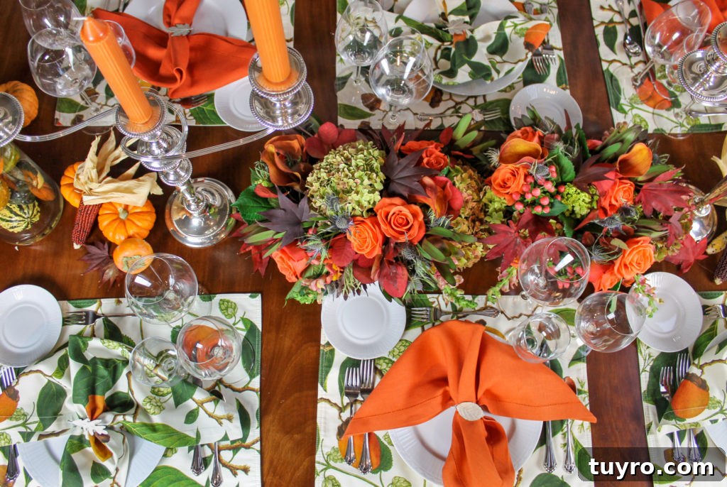 Thanksgiving Table Settings and Centerpiece Ideas 6 thanksgiving table flowers