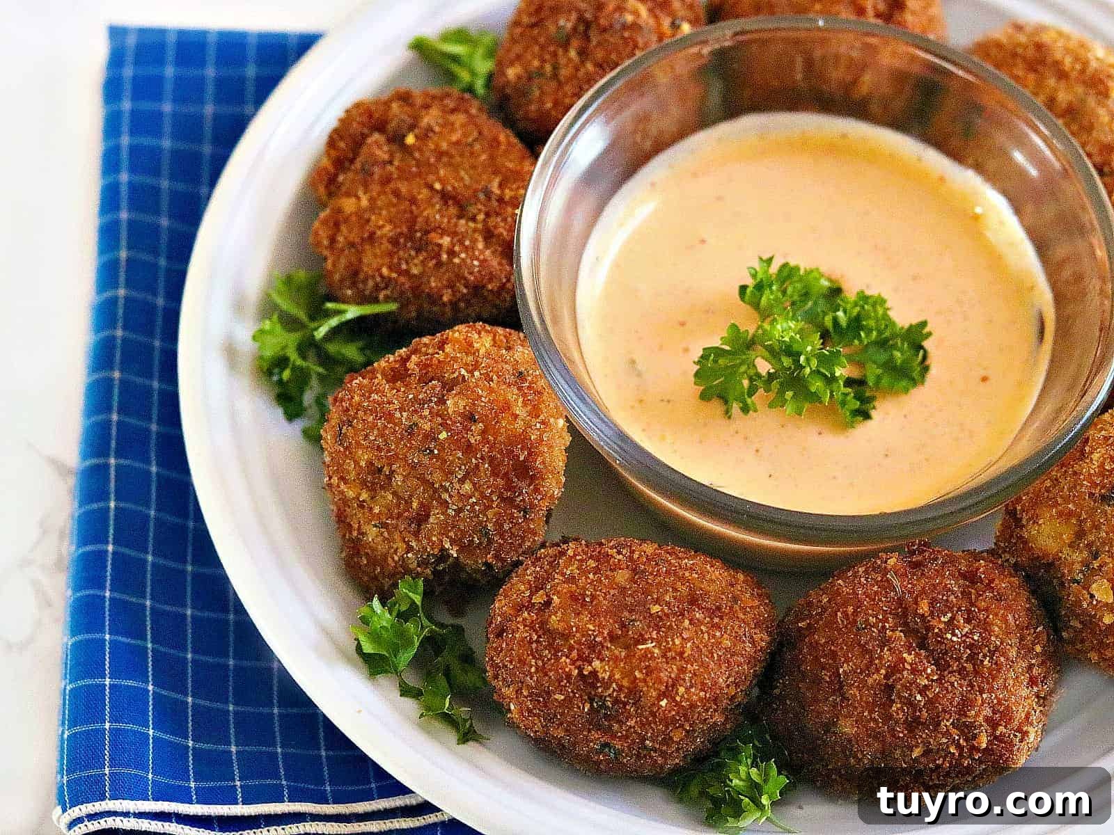 Mini Crab Cake Bites: Perfect Party Appetizer Recipe 2 crab fritters horiz