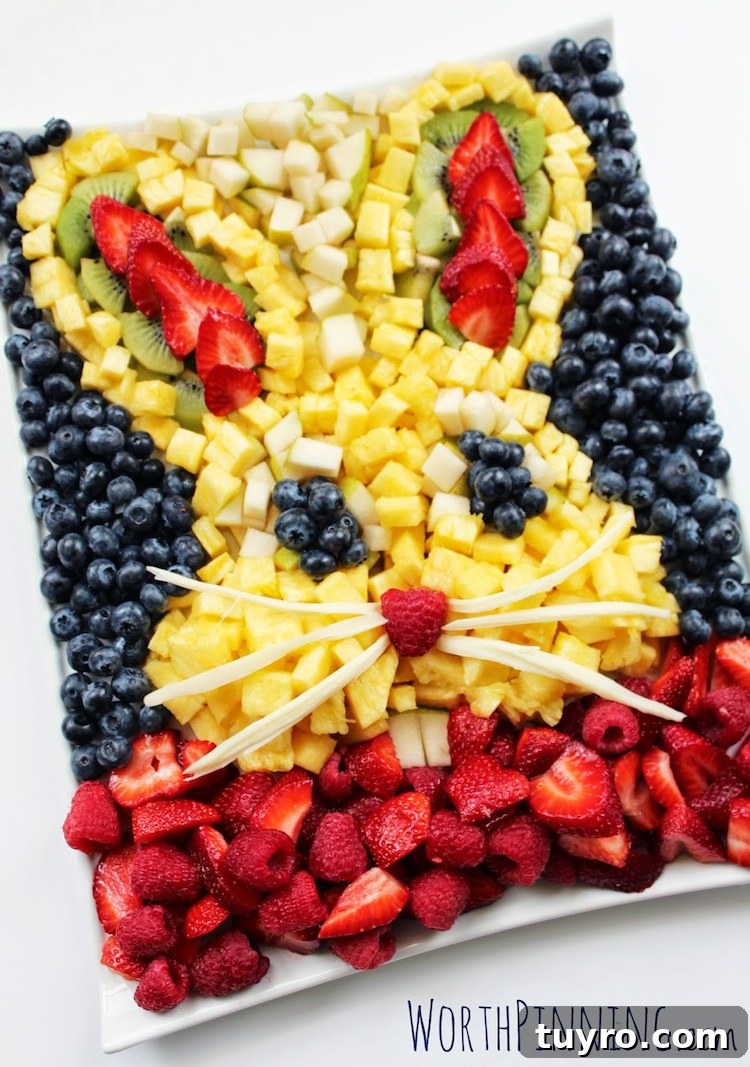 Fresh Fruit Bunny Platter by Worth Pinning