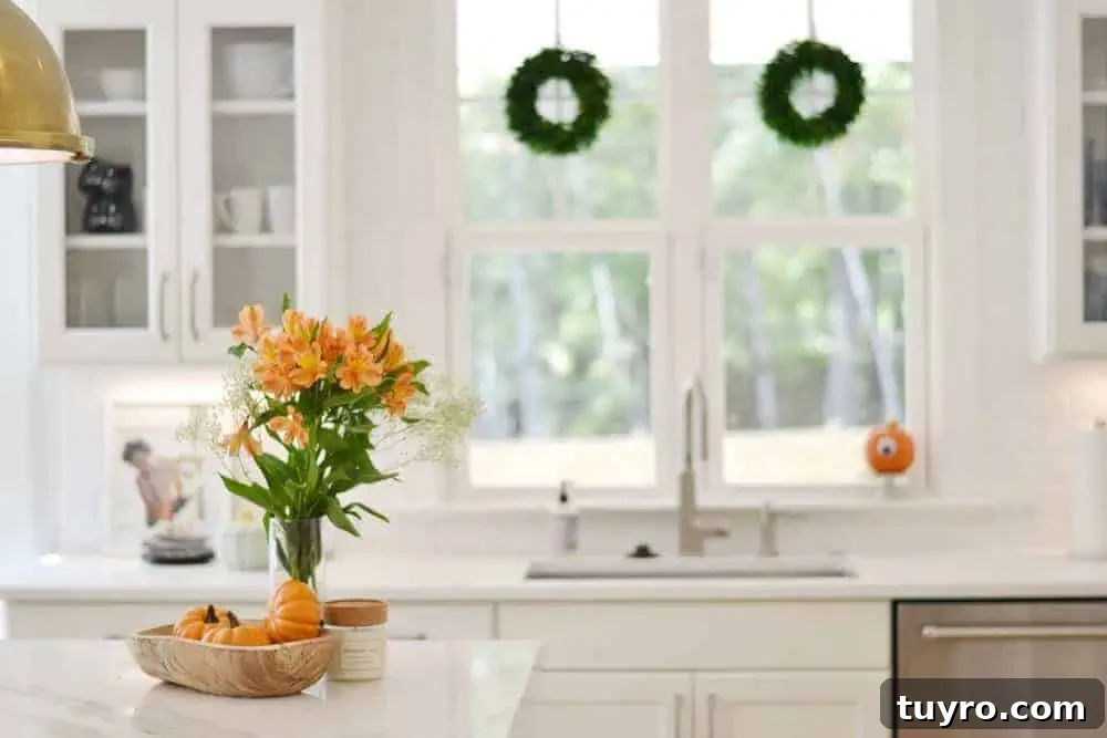 Affordable Fall and Halloween Home Tour: Stylish Seasonal Decor on a Budget 16 cheap wreaths in window