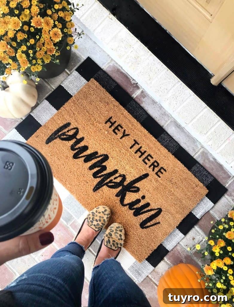 Affordable Fall and Halloween Home Tour: Stylish Seasonal Decor on a Budget 20 doormat