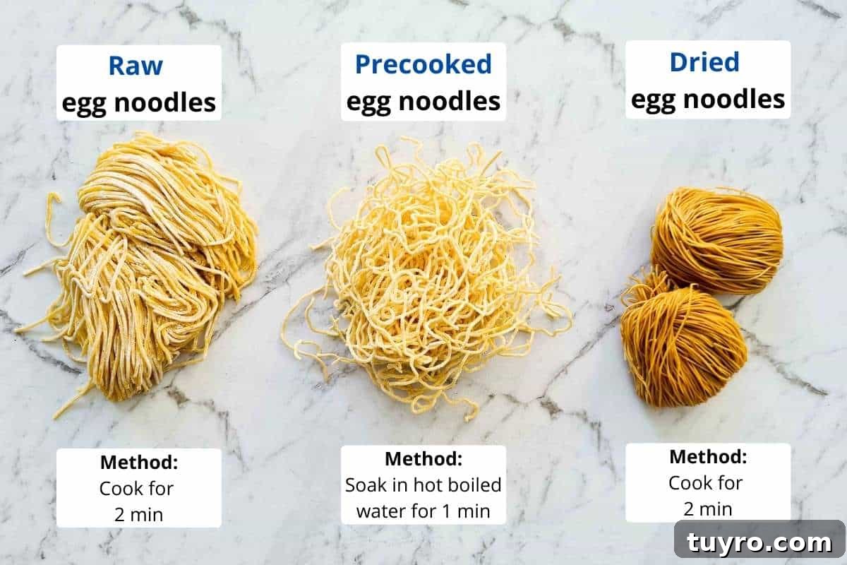 Crispy Soy Sauce Pan-Fried Noodles Recipe 4 3 different types of egg noodles and how to cook them