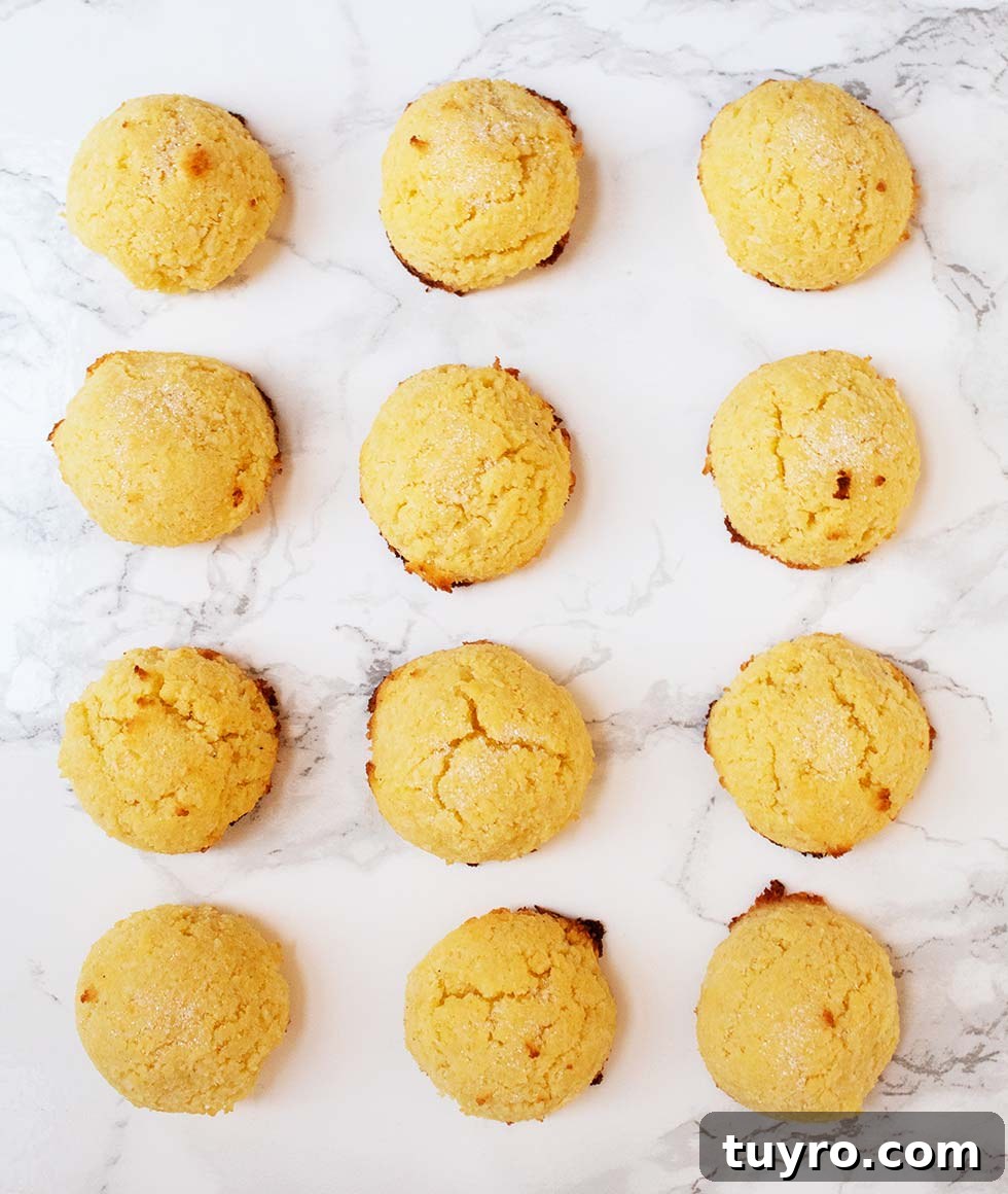 Keto Low‑Carb Sugar Cookie Macaroons – Soft Almond Macaroon Recipe 9 keto macaroons all laid out on a marble countertop