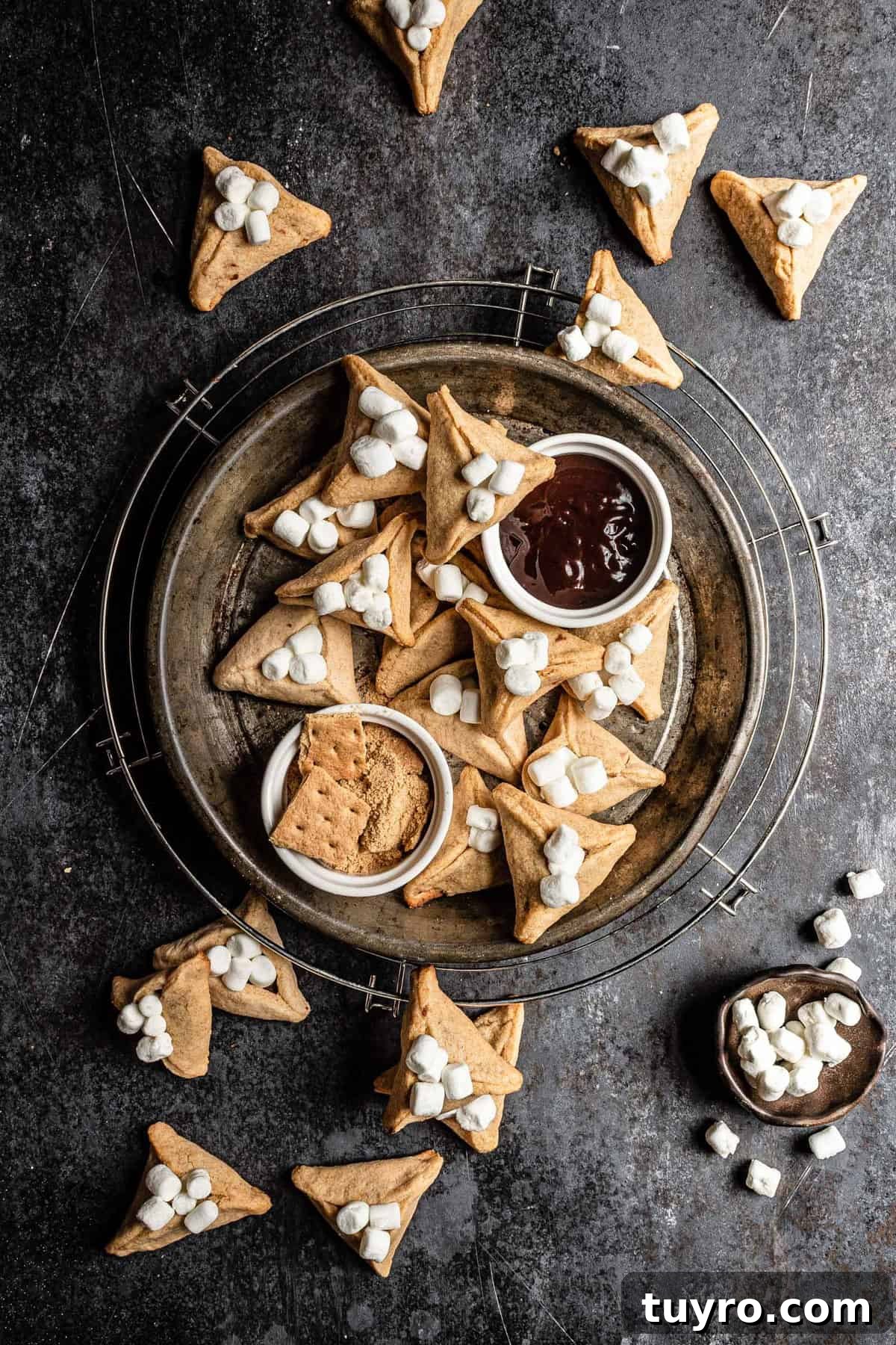 Smores Hamentashen recipe, easy and fast
