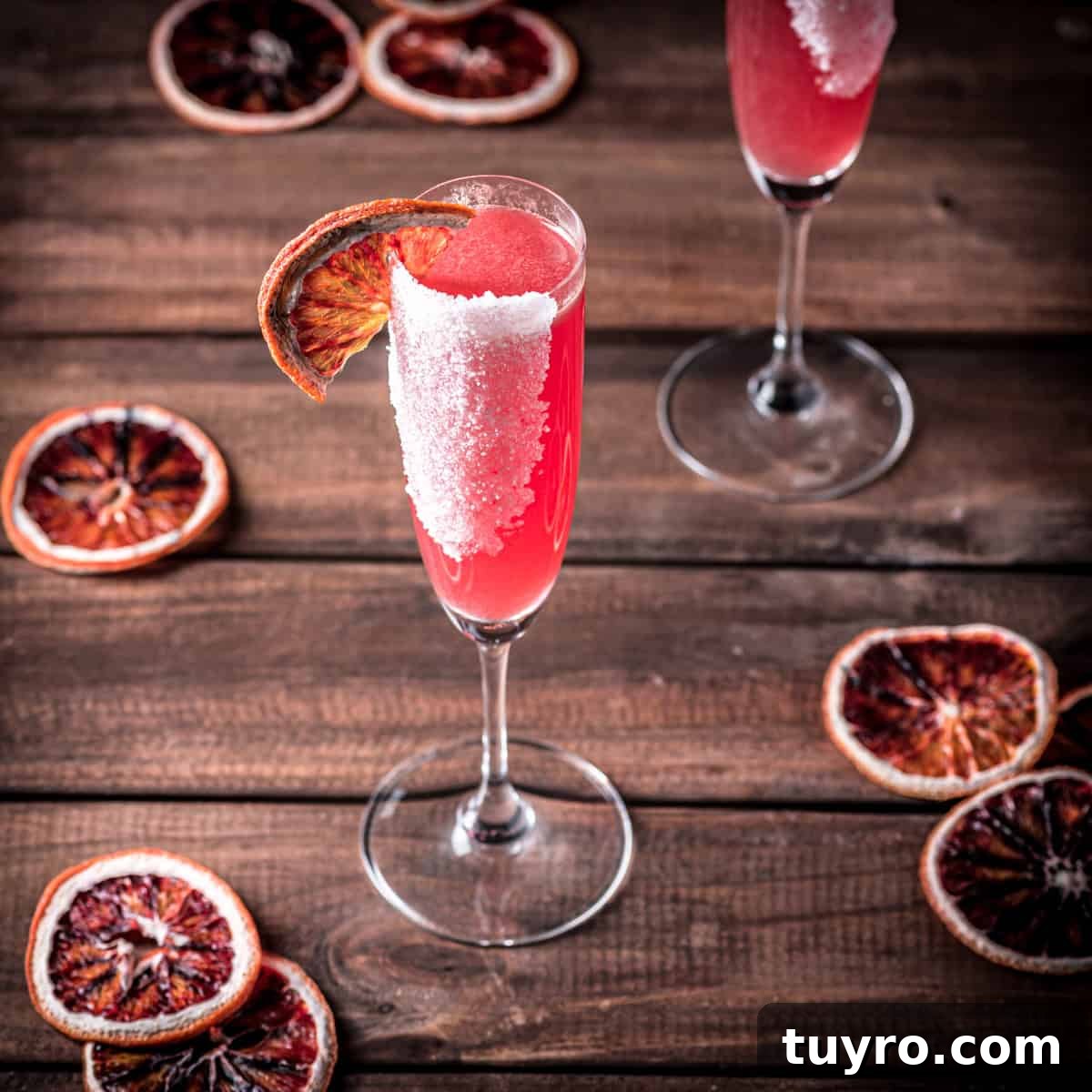 Blood Orange Pink Gin Sparkler Cocktail Recipe 2 Blood Orange Sparkling Pink Gin Cocktail