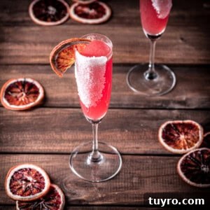 Blood Orange Sparkling Pink Gin Cocktail