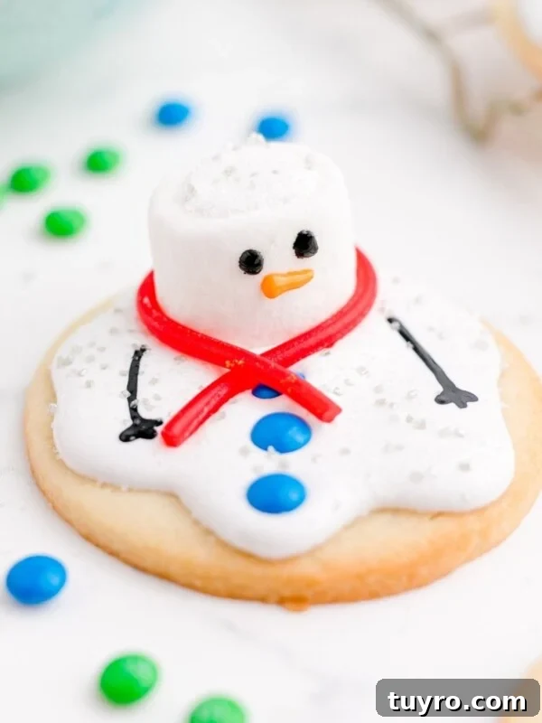 Sweet Candied Pistachios Recipe for Snacks & Gifts 14 picture of a melted snowman cookie on a table
