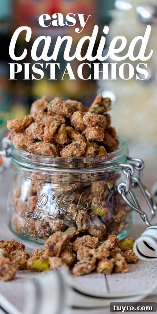 Sweet Candied Pistachios Recipe for Snacks & Gifts 17 Quick and delicious recipe for cinnamon candied pistachios.