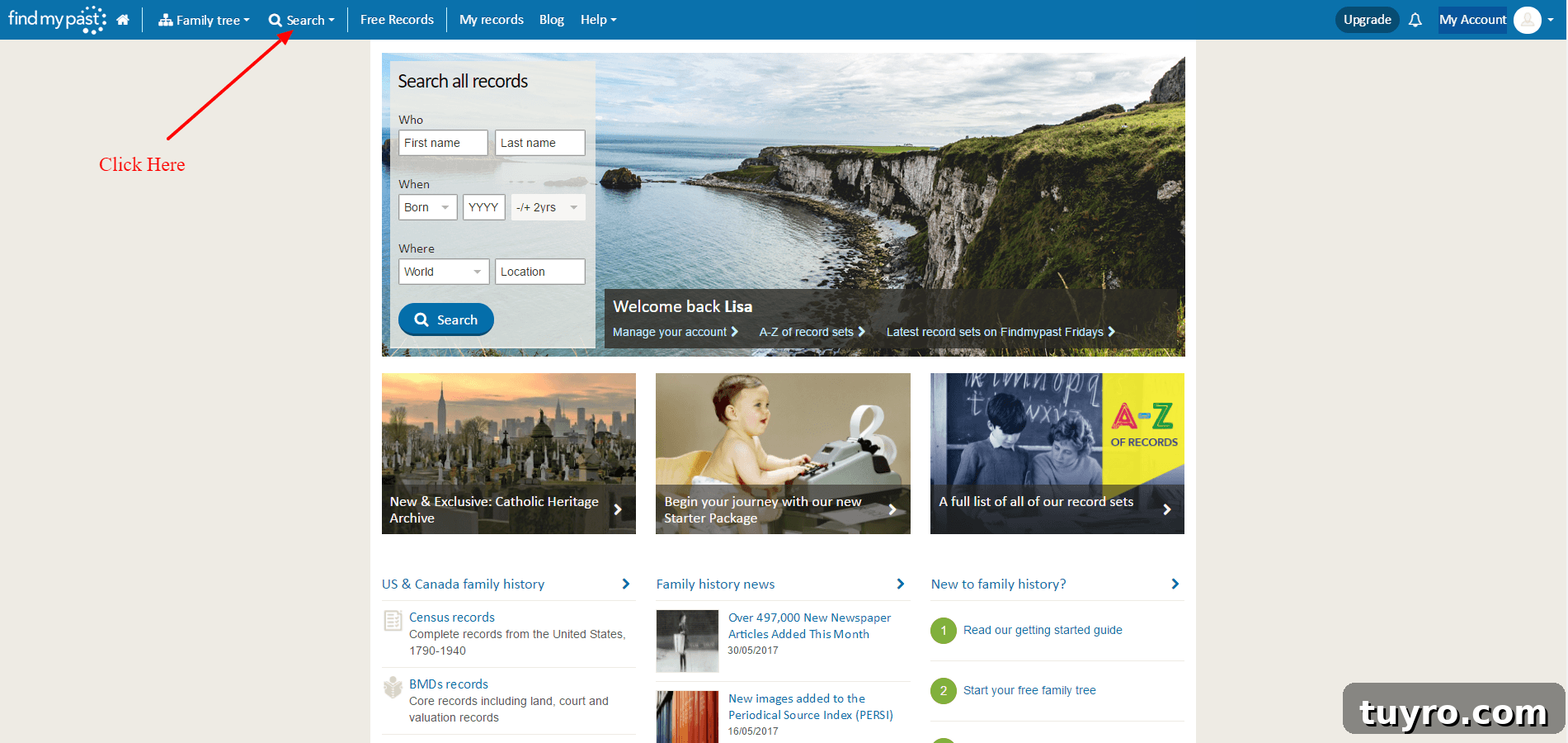 Using PERSI at FindMyPast for genealogy research