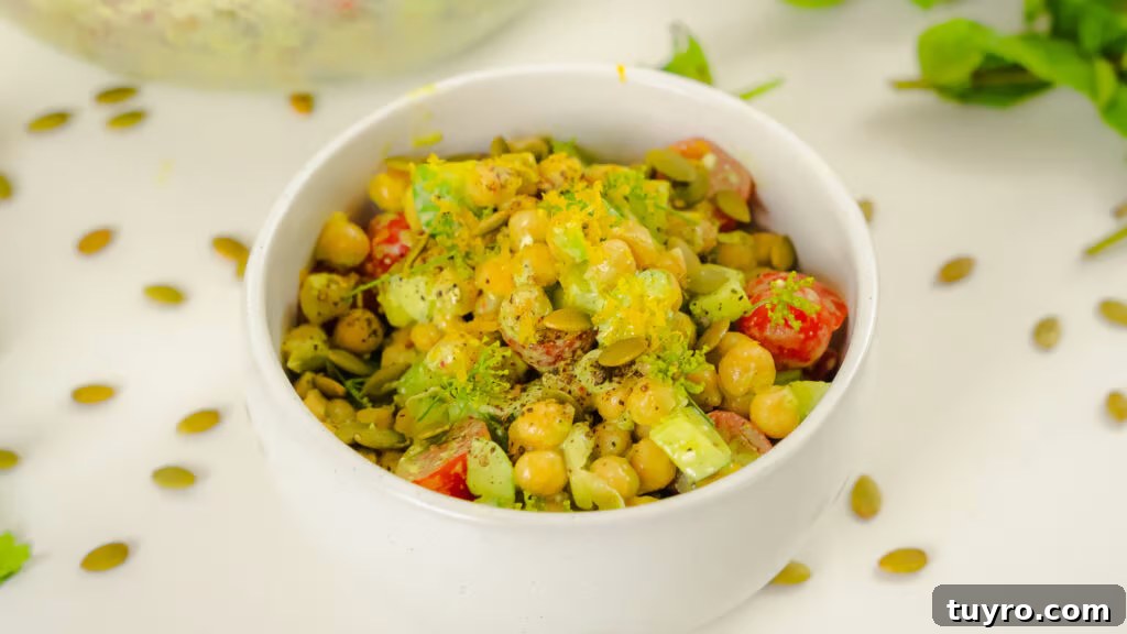 Chickpea Green Goddess Salad