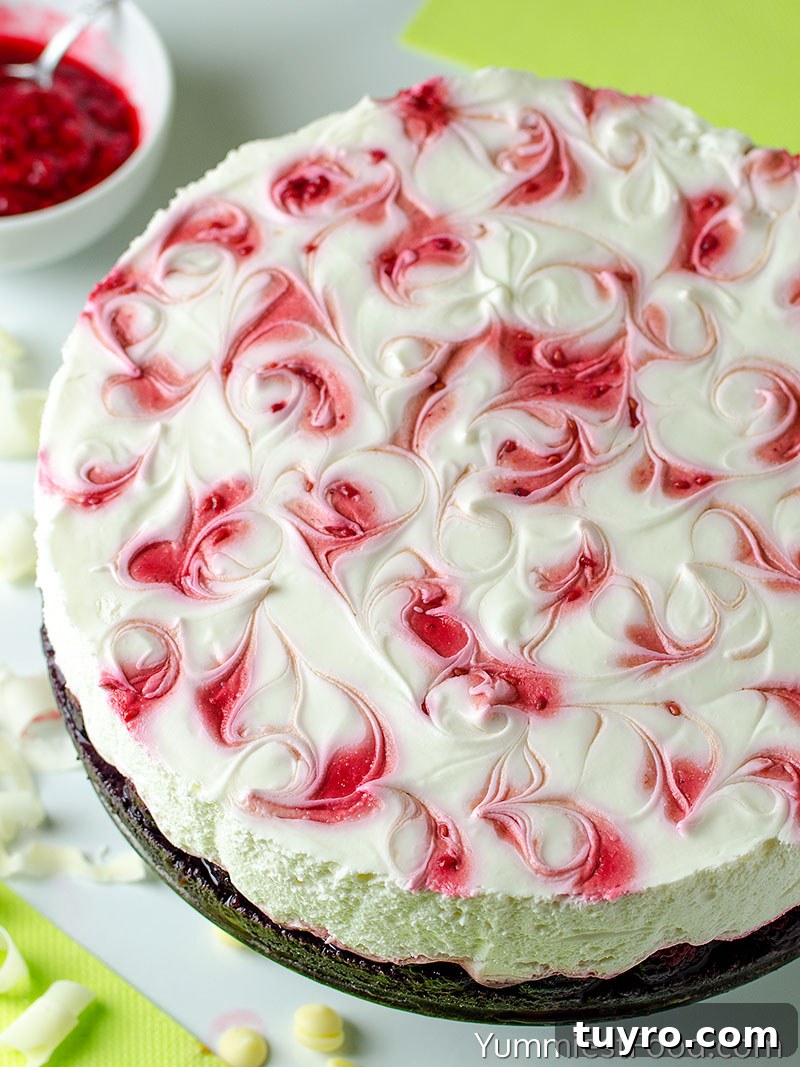 No-Bake White Chocolate Raspberry Cheesecake Recipe 3 No Bake White Chocolate Raspberry Cheesecake - a Whole Cake