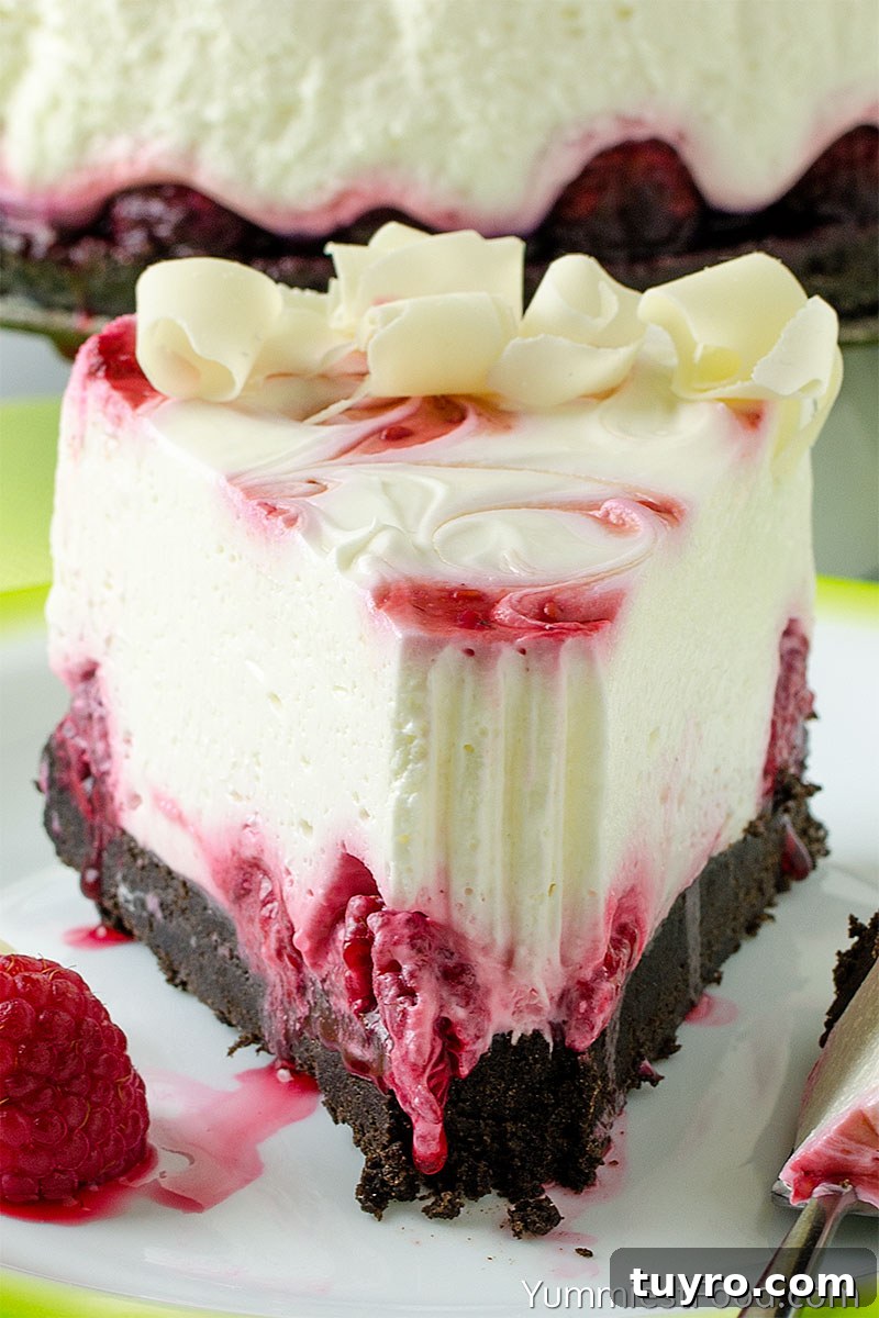 No-Bake White Chocolate Raspberry Cheesecake Recipe 4 White Chocolate Raspberry Cheesecake