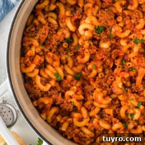 Homemade Beefaroni: Savory One-Pot Pasta Recipe 13 Beefaroni recipe card