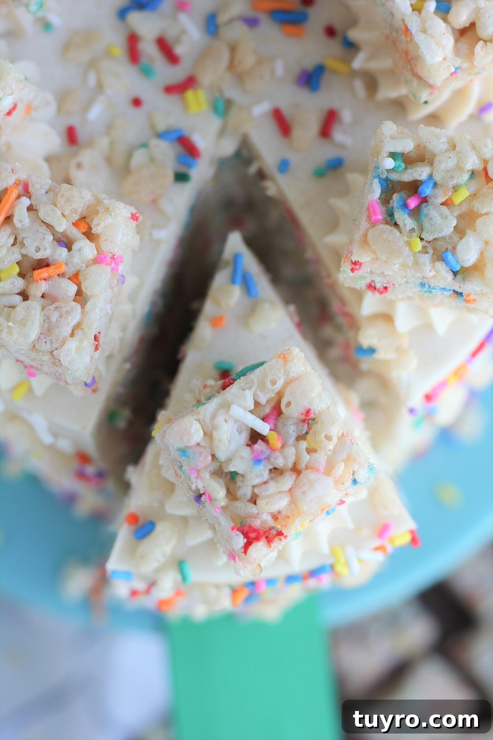 Funfetti Rice Krispie Treat Cake Recipe 3 img 6604 2